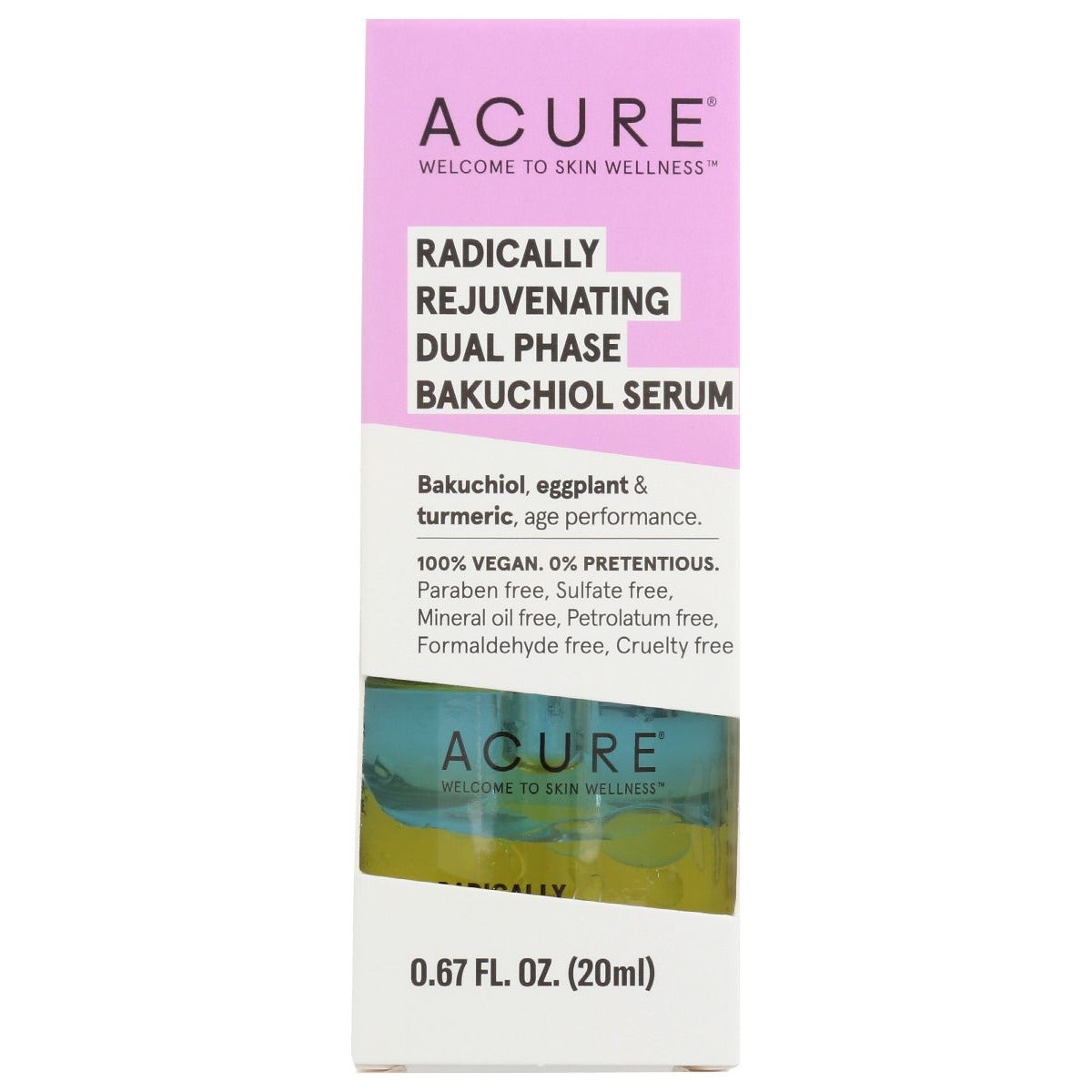 ACURE: Radically Rejuvenating Dual Phase Bakuchiol Serum, 0.67 fo - #tag1# - #tag2#