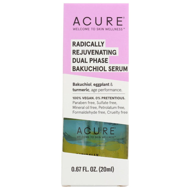 ACURE: Radically Rejuvenating Dual Phase Bakuchiol Serum, 0.67 fo - #tag1# - #tag2#