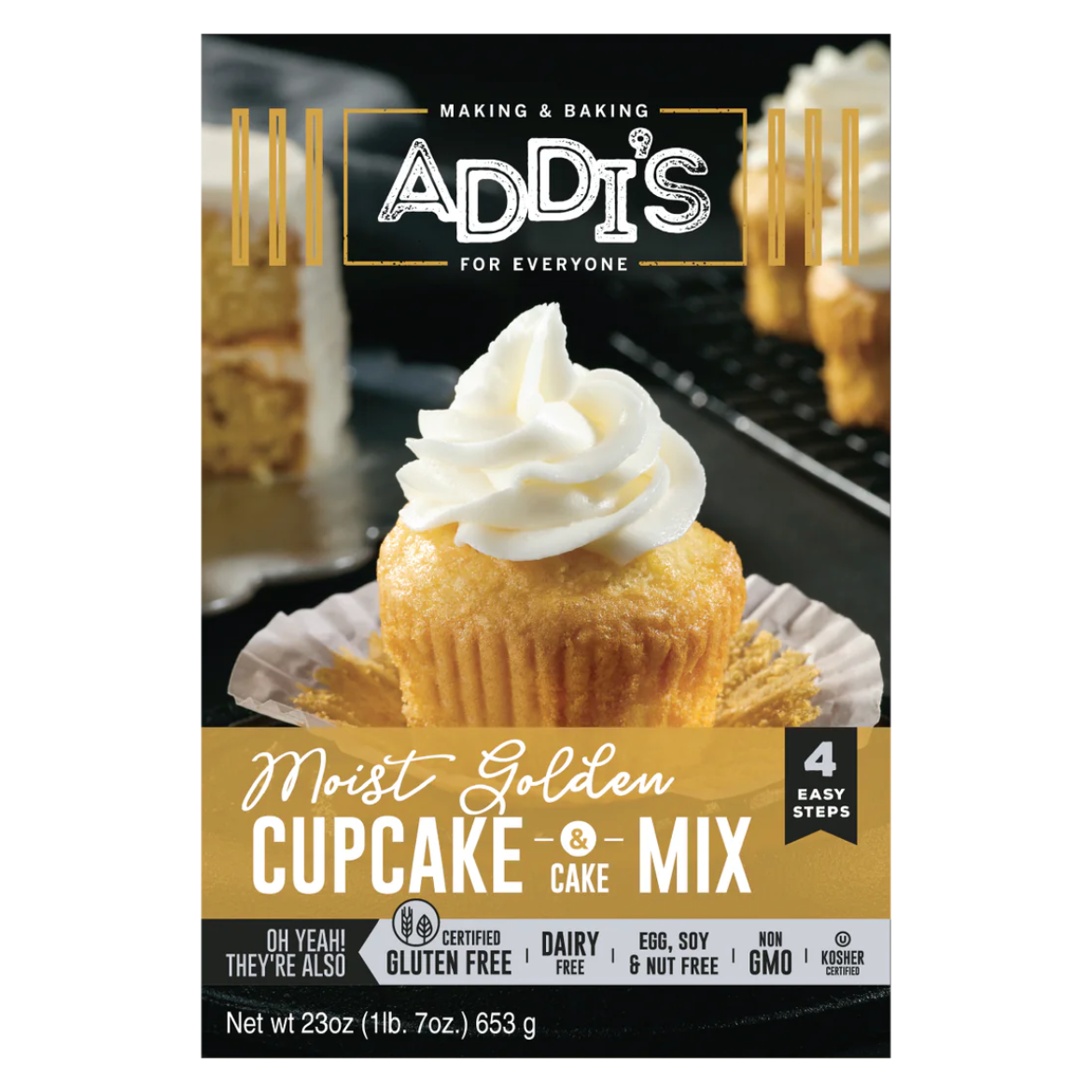 ADDIS FOR EVERYONE: Cake Cupcake Golden Mix, 23 OZ - #tag1# - #tag2#