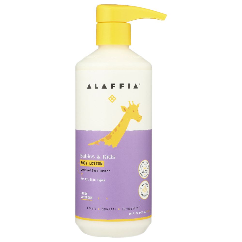 ALAFFIA: Kids Body Lotion Lemon Lavender, 16 fo - #tag1# - #tag2#