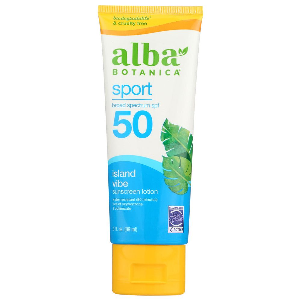 ALBA BOTANICA: Natural Very Emollient Sunscreen Sport SPF 45, 4 oz - #tag1# - #tag2#