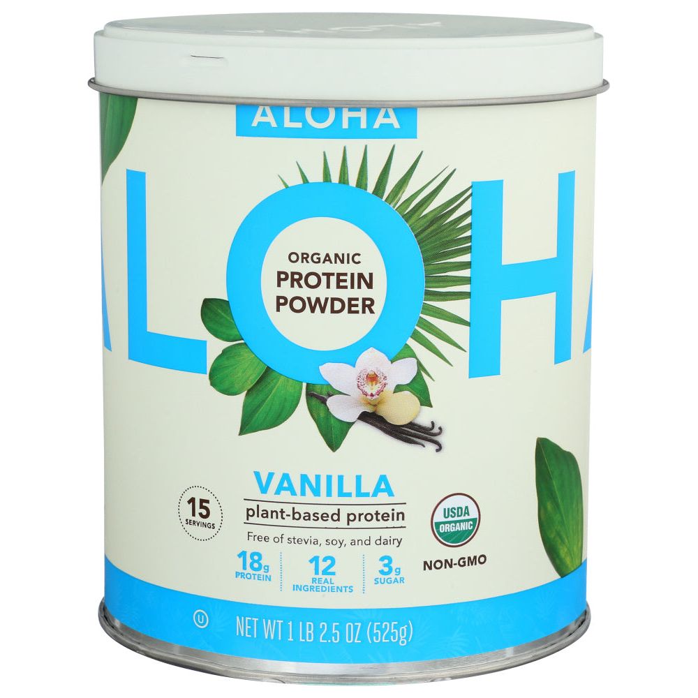 ALOHA: Organic Vanilla Protein Powder, 1 lb - #tag1# - #tag2#