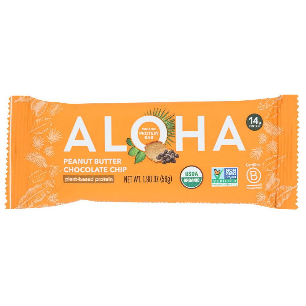 ALOHA: Peanut Butter Chocolate Chip Protein Bar, 1.98 oz - Sunshine Co Op. - #tag1#