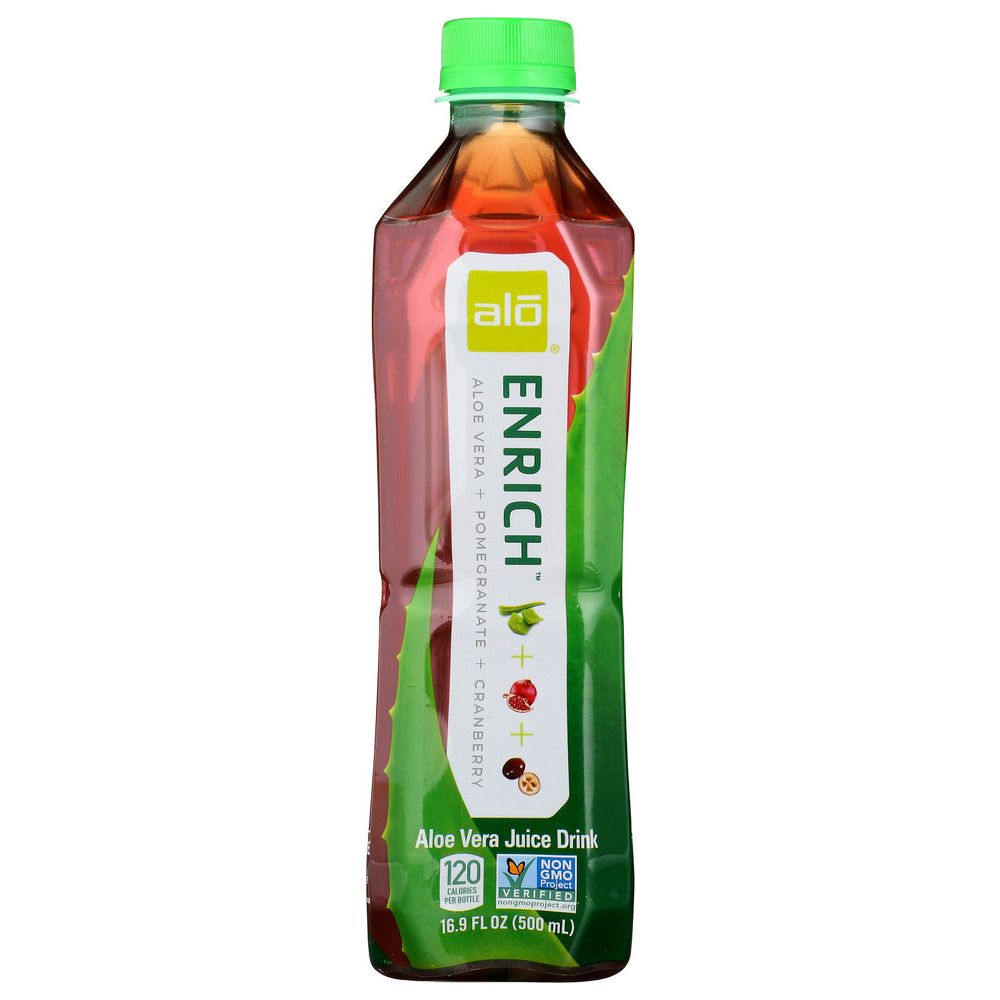 ALO: Original Aloe Drink Enrich Aloe + Pomegranate + Cranberry, 16.9 oz - #tag1# - #tag2#
