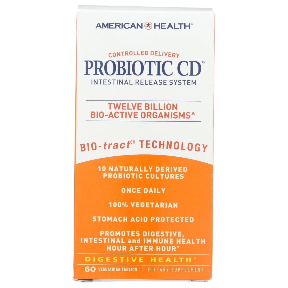 AMERICAN HEALTH: Probiotic CD Intestinal Release System, 60 Veggie Tabs - #tag1# - #tag2#