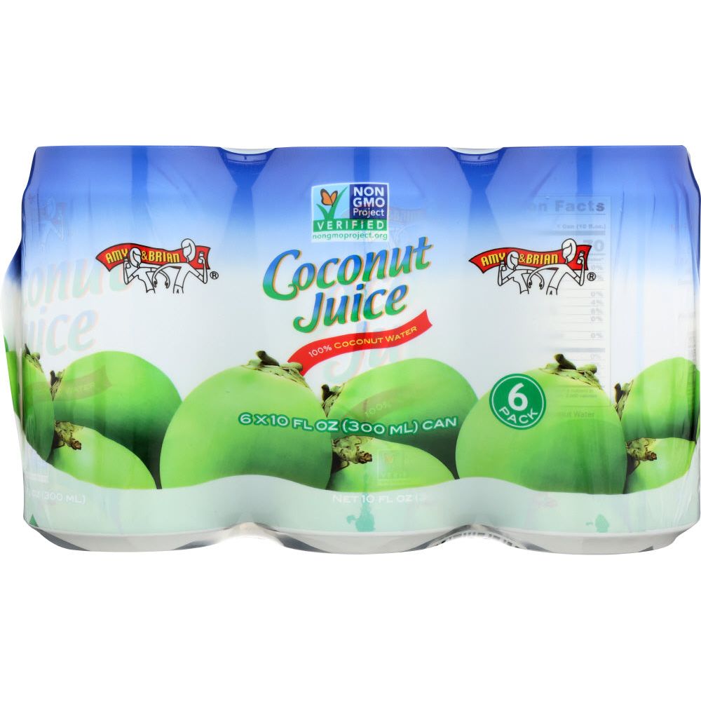 AMY AND BRIAN: Pulp Free Coconut Juice 6 Count, 60 Oz - #tag1# - #tag2#