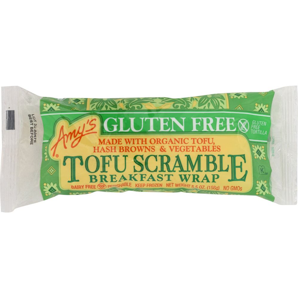 AMY'S: Gluten Free Tofu Scramble Breakfast Wrap, 5.5 oz - #tag1# - #tag2#