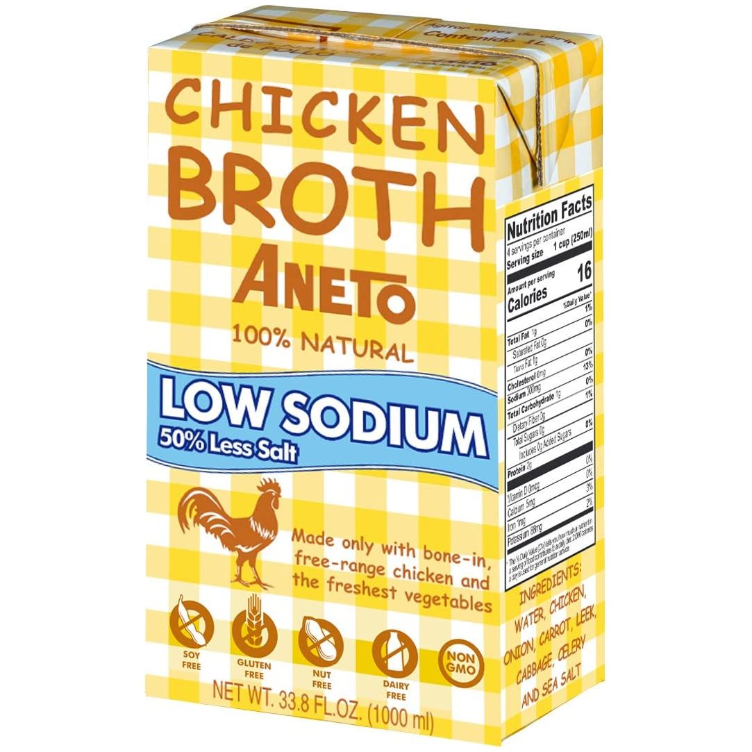 ANETO: Broth Chicken Ls, 1 lt - #tag1# - #tag2#