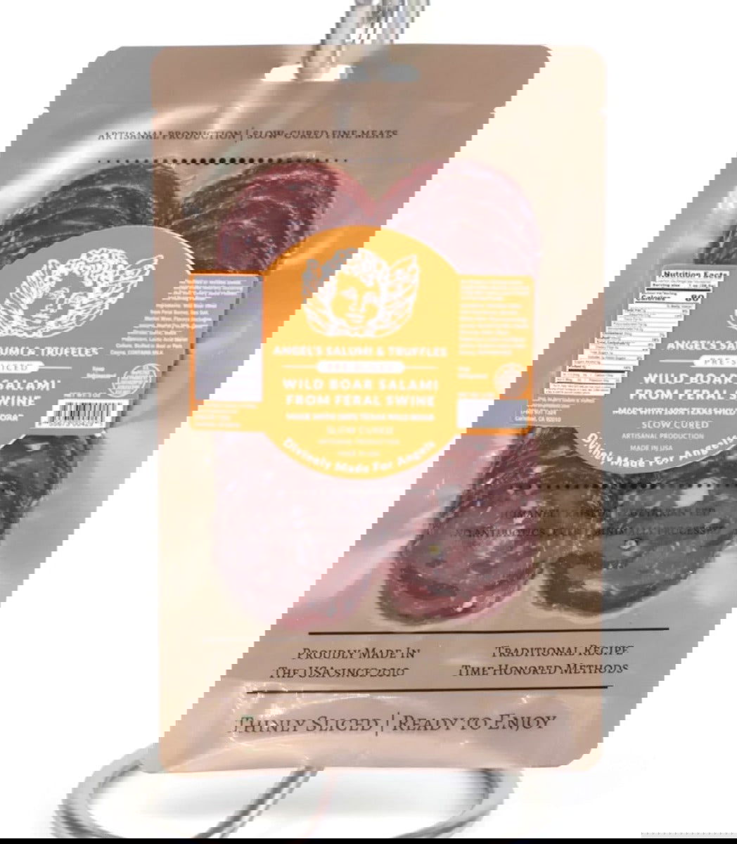 ANGEL SALUMI AND TRUFFLES: Salami Boar Wild Slcd, 3 oz - #tag1# - #tag2#
