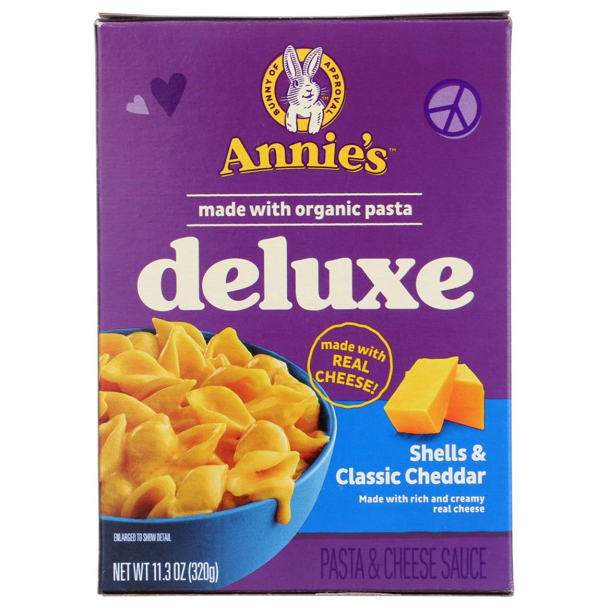 ANNIES HOMEGROWN: Deluxe Rich and Creamy Shells and Classic Cheddar Mac and Cheese, 11.3 oz - Sunshine Co Op. - #tag1# - #tag2# - #tag3# - #tag4#