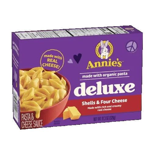 ANNIES HOMEGROWN: Deluxe Rich and Creamy Shells and Four Cheese Mac and Cheese, 11.3 oz - Sunshine Co Op. - #tag1# - #tag2# - #tag3# - #tag4#