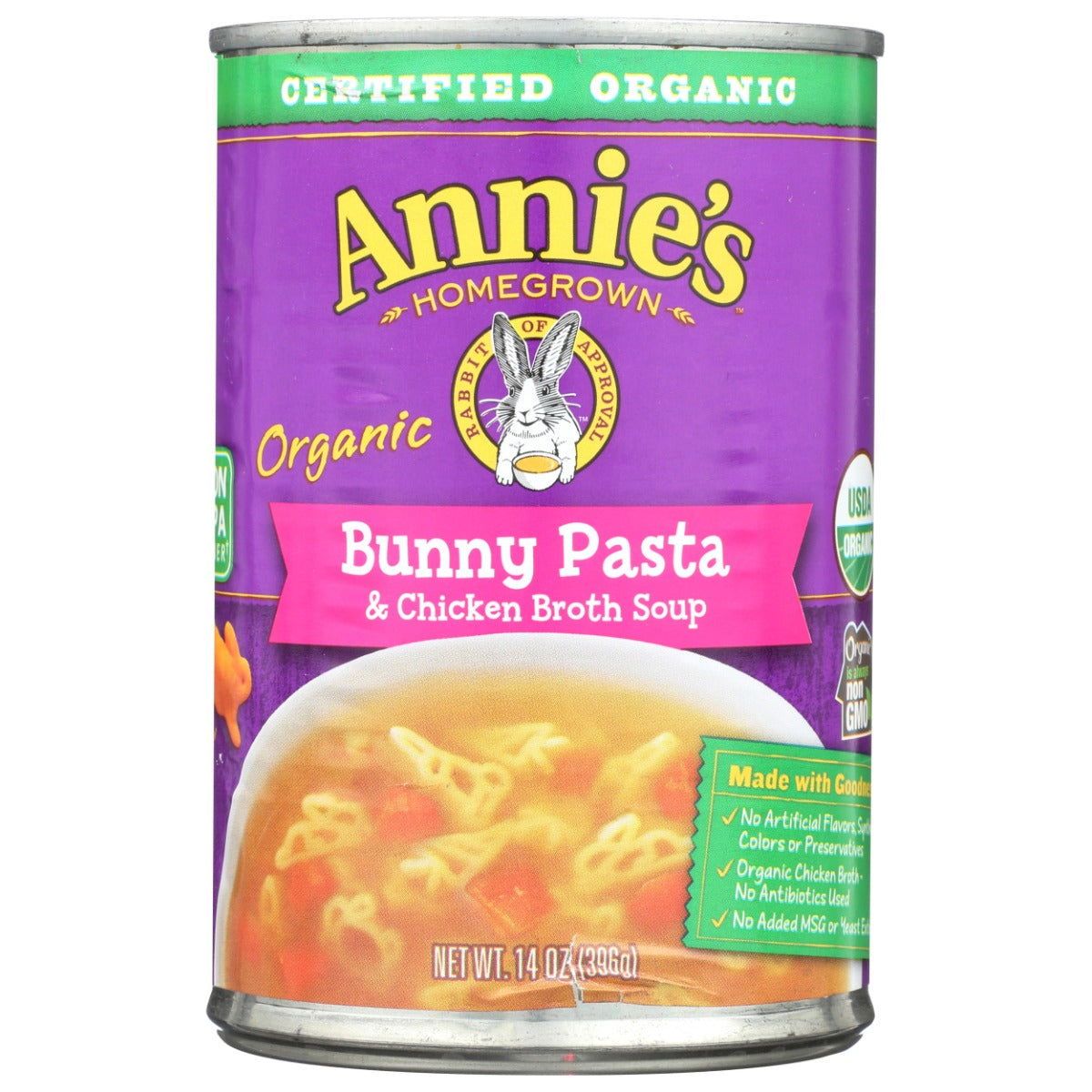 ANNIES HOMEGROWN: Organic Bunny Pasta and Chicken Broth Soup, 14 oz - Sunshine Co Op. - #tag1# - #tag2# - #tag3# - #tag4#
