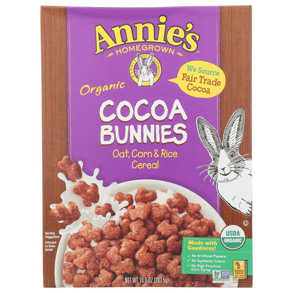 ANNIES HOMEGROWN: Organic Cocoa Bunnies Cereal, 10 oz - Sunshine Co Op. - #tag1# - #tag2# - #tag3# - #tag4#