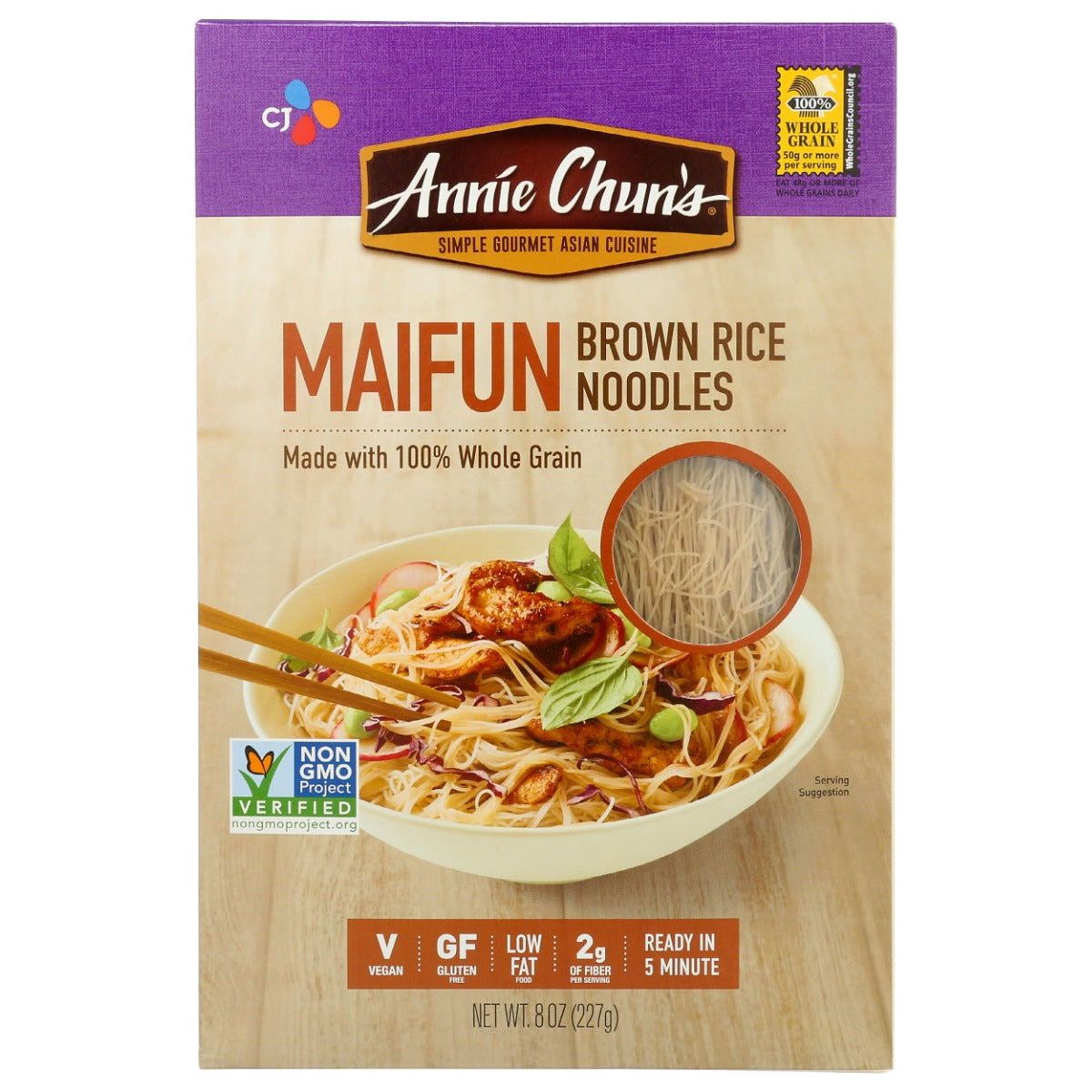 ANNIE CHUNS: Maifun Brown Rice Noodles, 8 oz - Sunshine Co Op. - #tag1# - #tag2# - #tag3# - #tag4#