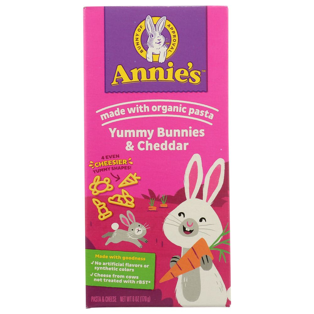 ANNIE'S HOMEGROWN: Bunny Pasta with Yummy Cheese, 6 Oz - #tag1# - #tag2#