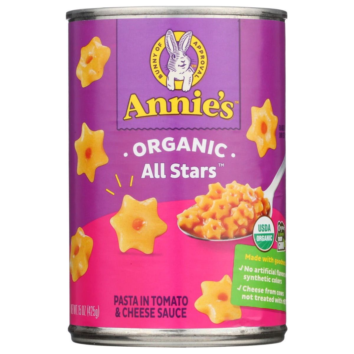 ANNIE'S HOMEGROWN: Organic All Stars Pasta in Tomato and Cheese Sauce, 15 Oz - Sunshine Co Op. - #tag1# - #tag2# - #tag3# - #tag4#
