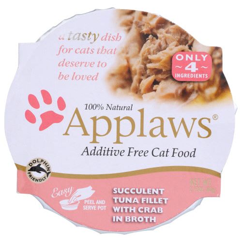 APPLAWS: Succulent Tuna Fillet with Crab Cat Food , 2.12 oz - #tag1# - #tag2#