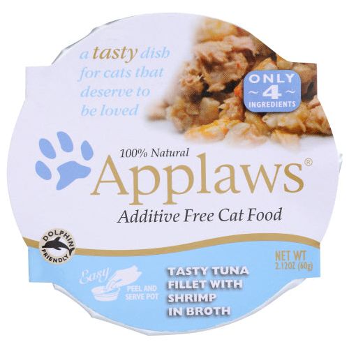 APPLAWS: Tasty Tuna Fillet with Shrimp Cat Food, 2.12 oz - #tag1# - #tag2#