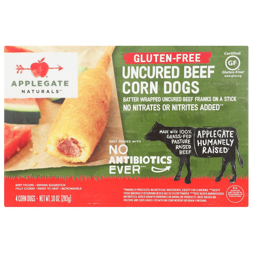 APPLEGATE: Gluten-Free Uncured Beef Corn Dogs, 10 oz - #tag1# - #tag2#