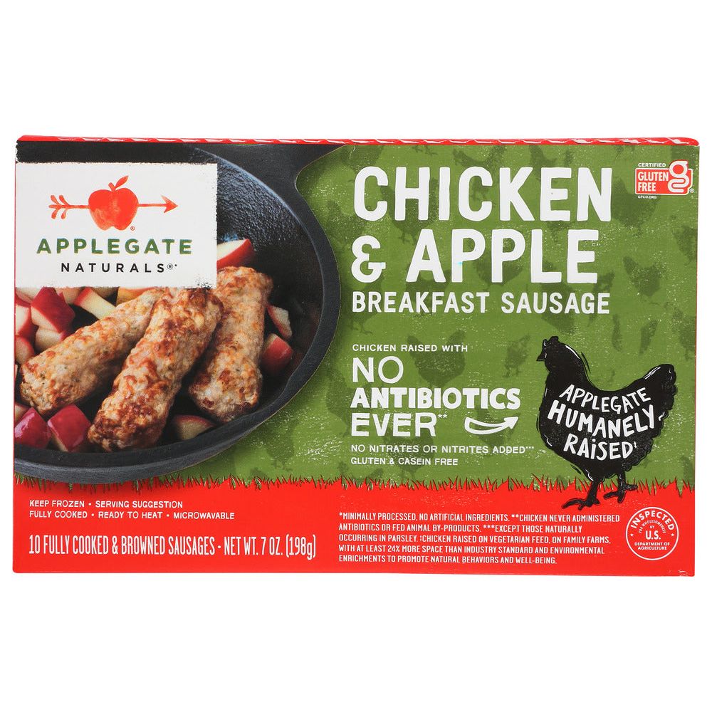 APPLEGATE NATURALS: Chicken & Apple Breakfast Sausage, 7 oz - #tag1# - #tag2#