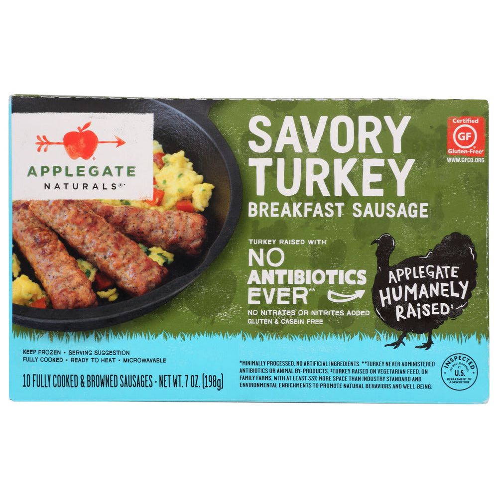 APPLEGATE NATURALS: Savory Turkey Breakfast Sausage, 7 oz - #tag1# - #tag2#