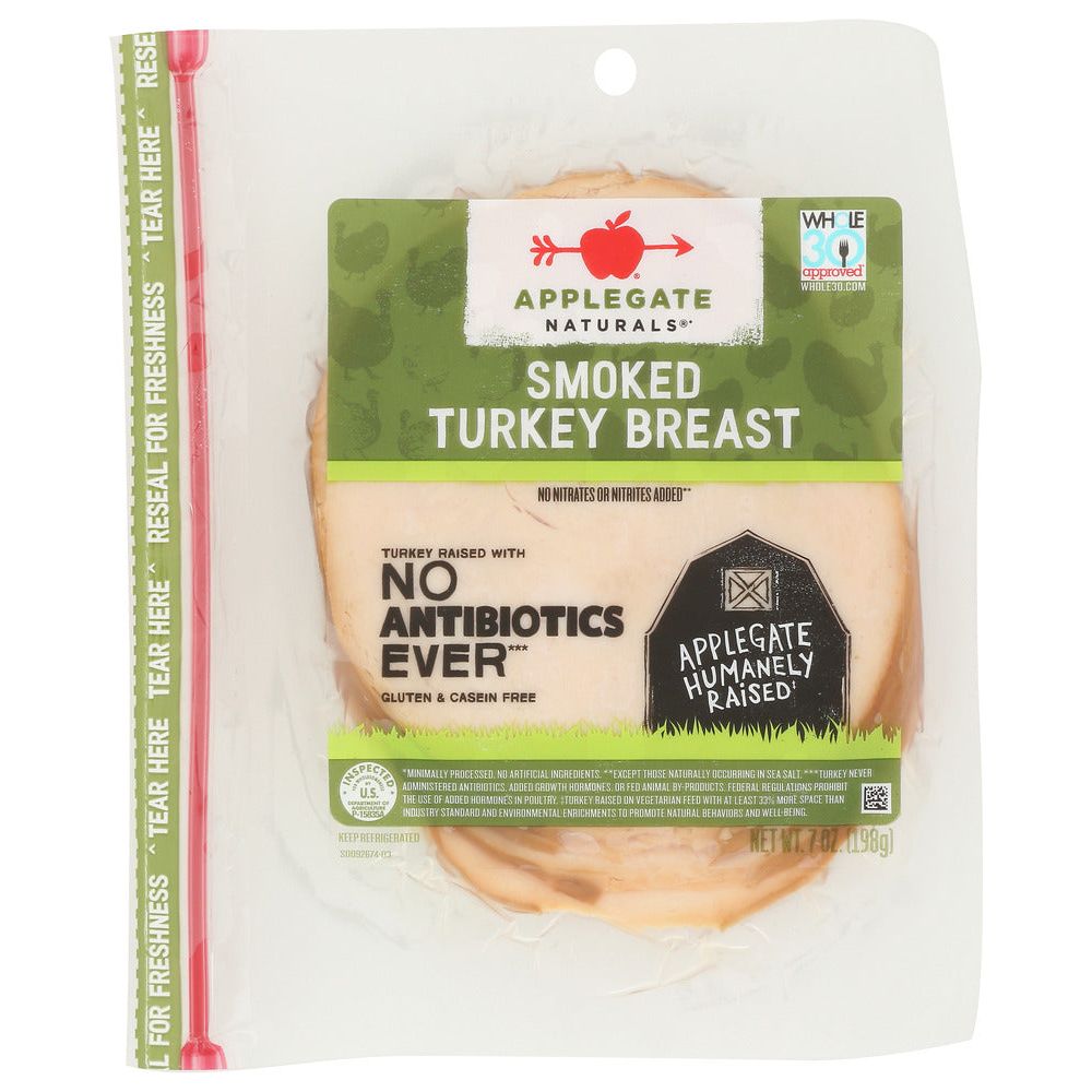 APPLEGATE: Naturals Smoked Turkey Breast, 7 oz - #tag1# - #tag2#