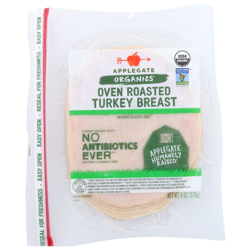 APPLEGATE: Organic Roasted Turkey Breast, 6 oz - #tag1# - #tag2#