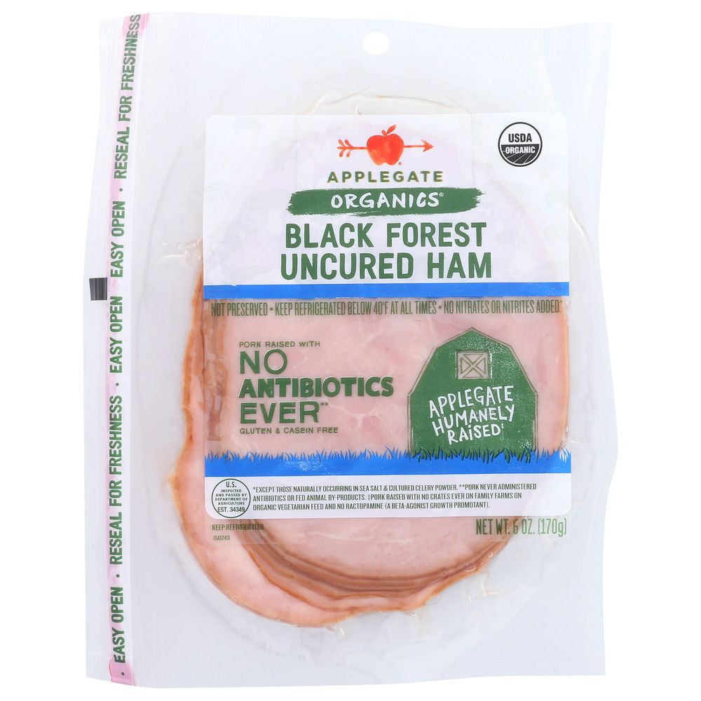 APPLEGATE: Organic Uncured Black Forest Ham, 6 oz - #tag1# - #tag2#