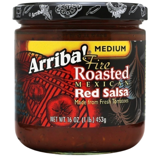 ARRIBA: Medium Fire Roasted Mexican Red Salsa, 16 oz - #tag1# - #tag2#