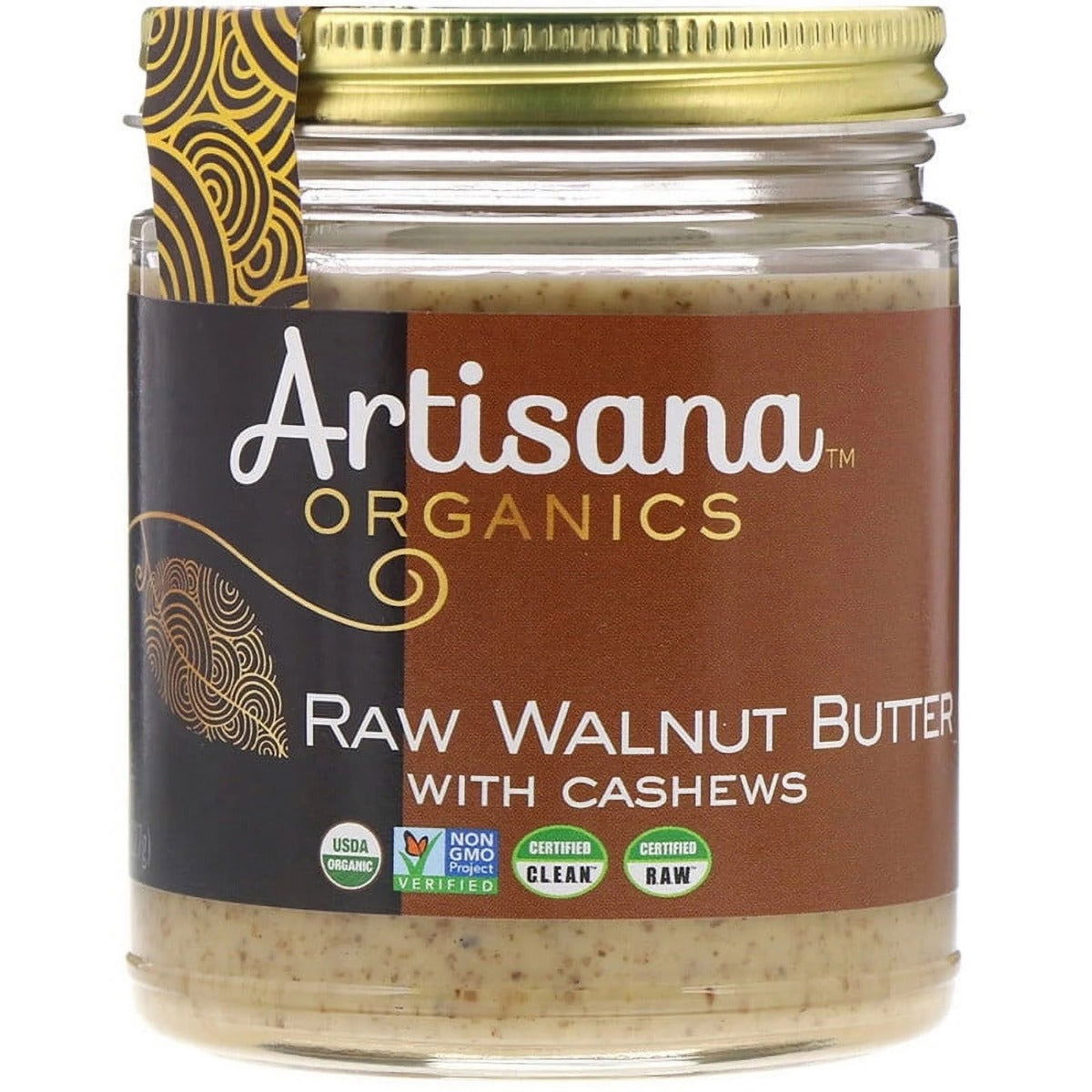 ARTISANA: 100% Organic Raw Walnut Butter with Cashews, 8 oz - #tag1# - #tag2#