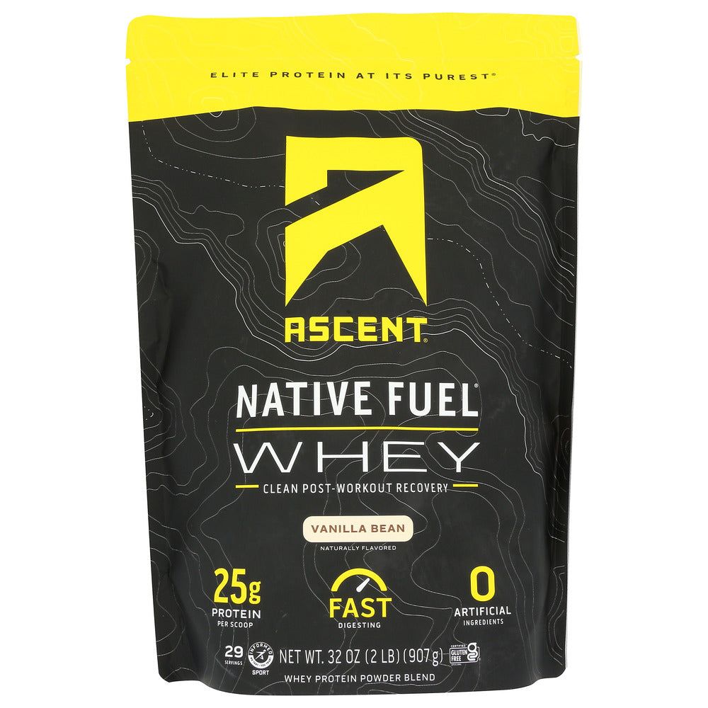 ASCENT: Whey Protein Native Vanil, 2 lb - #tag1# - #tag2#
