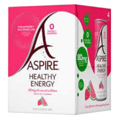 ASPIRE: Strawberry Watermelon Healthy Energy Drink 4Pk, 48 fo - #tag1# - #tag2#