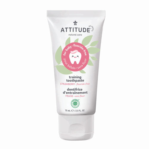 ATTITUDE: Strawberry Training Toothpaste For Baby, 2.5 oz - #tag1# - #tag2#