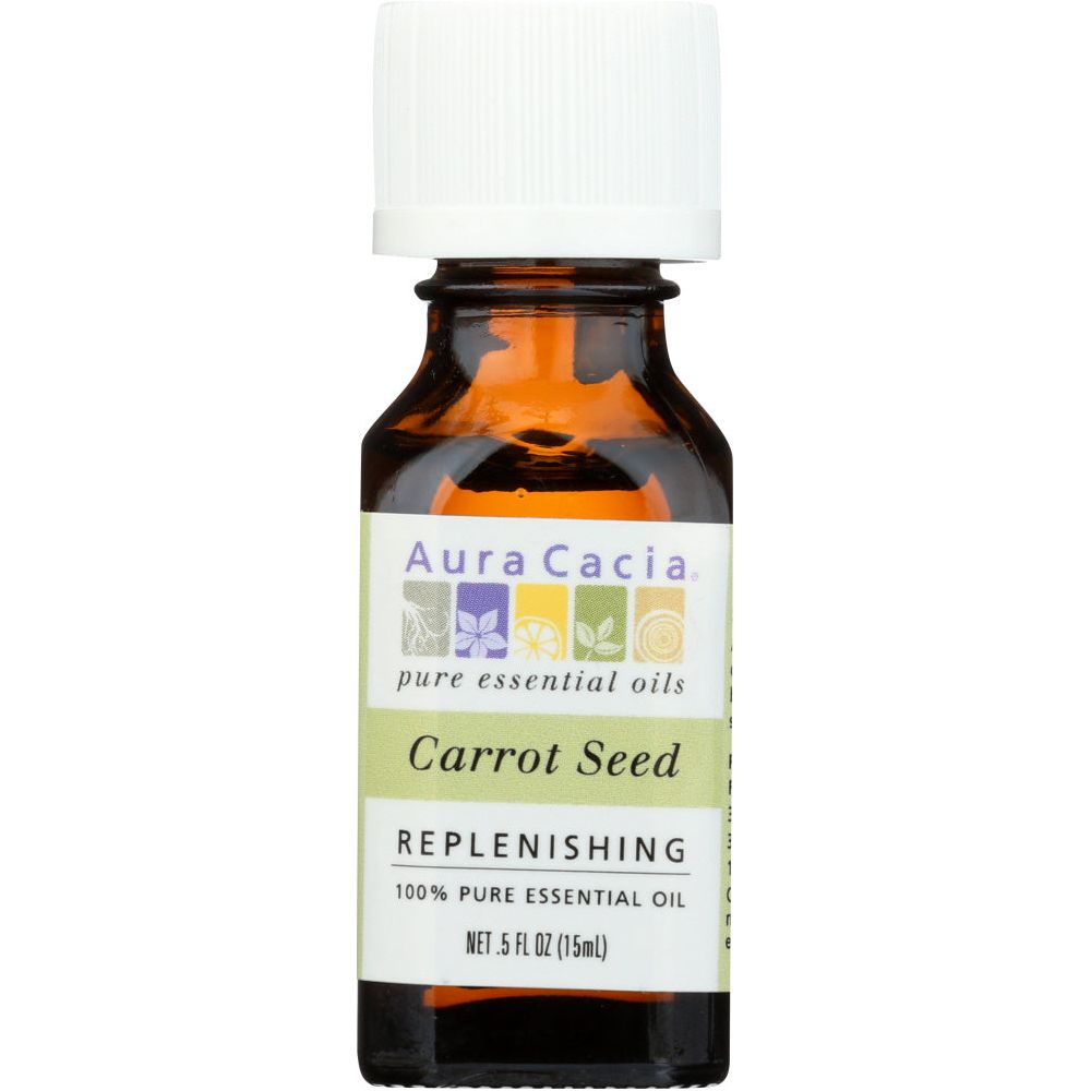 AURA CACIA: 100% Pure Essential Oil Carrot Seed, 0.5 Oz - #tag1# - #tag2#