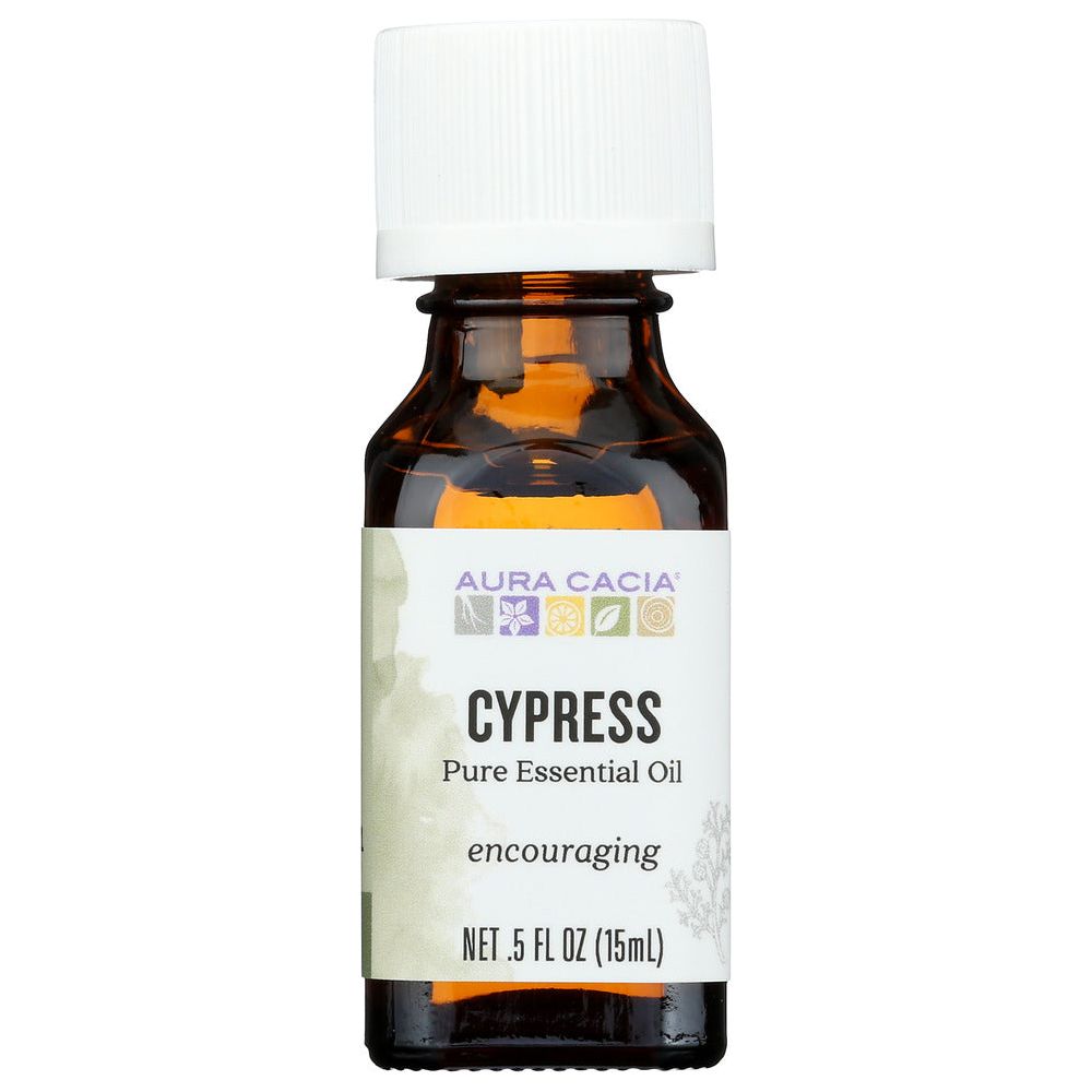 AURA CACIA: 100% Pure Essential Oil Cypress, 0.5 Oz - #tag1# - #tag2#