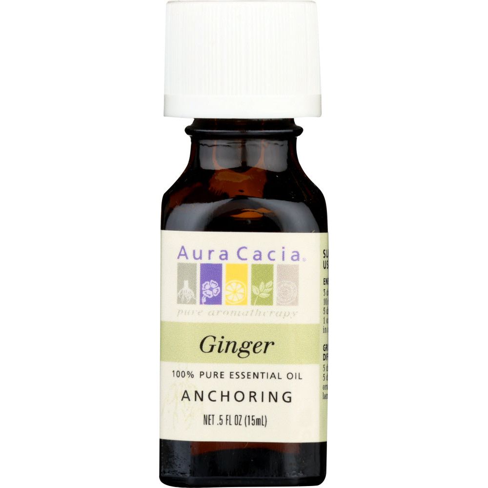 AURA CACIA: 100% Pure Essential Oil Ginger, 0.5 Oz - #tag1# - #tag2#