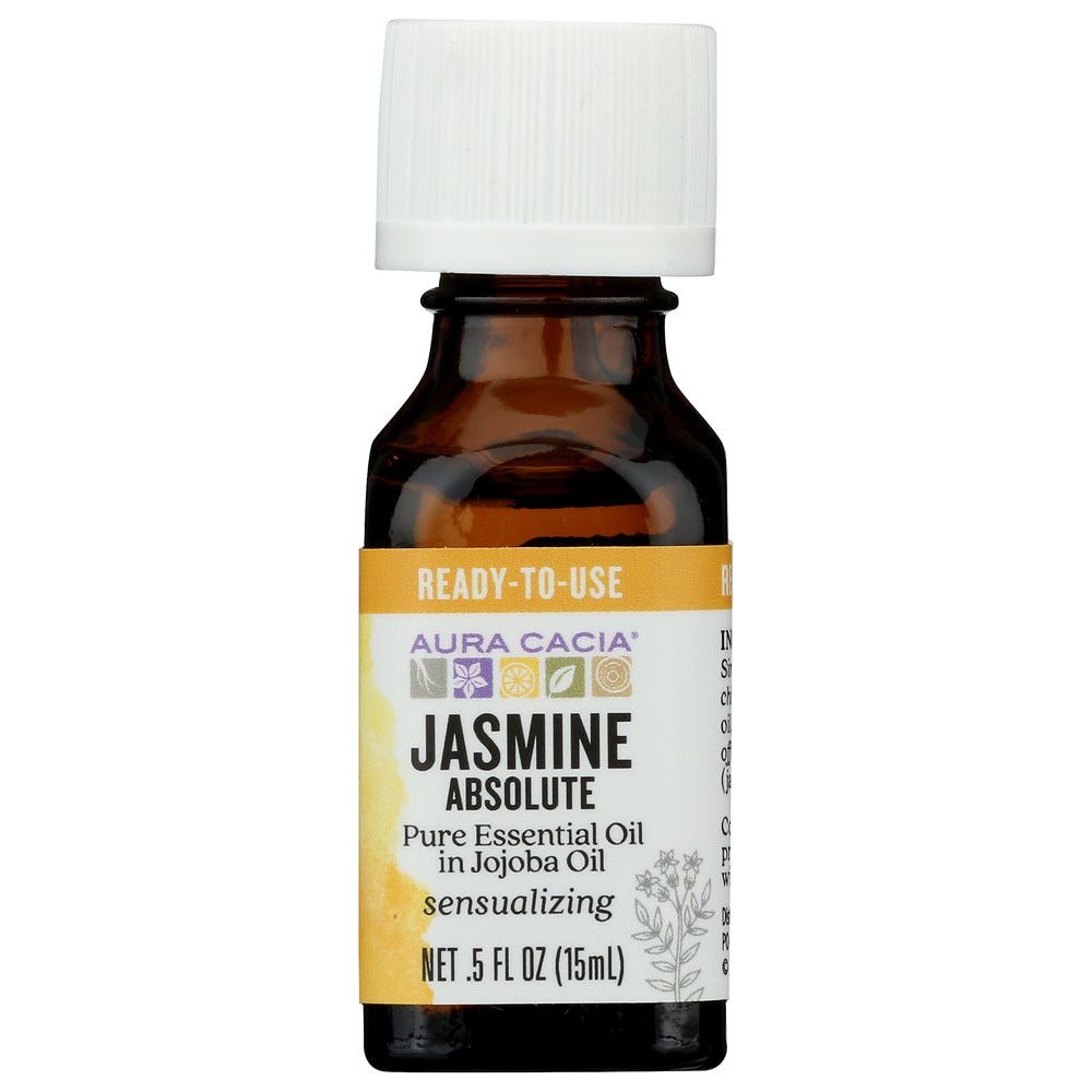 AURA CACIA: Jasmine Absolute in Jojoba Oil, 0.5 oz - #tag1# - #tag2#