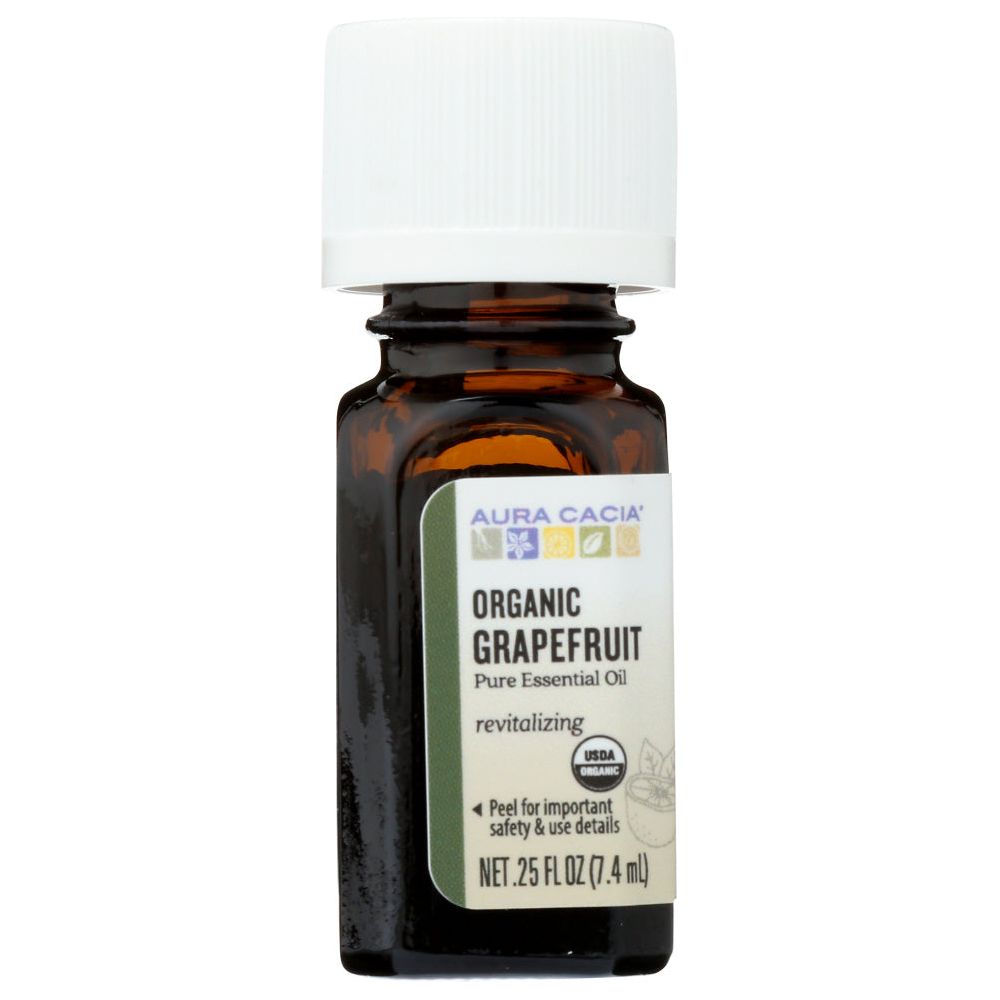 AURA CACIA: Organic Grapefruit Essential Oil, 0.25 oz - #tag1# - #tag2#