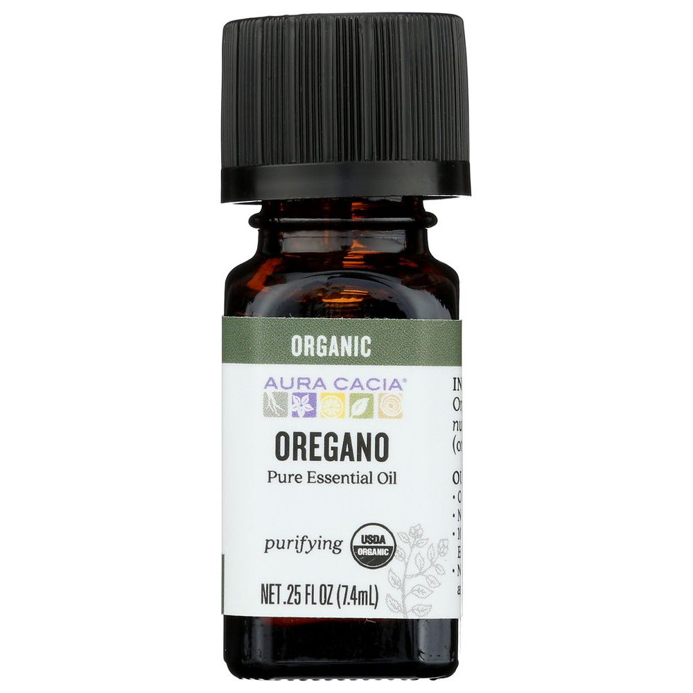 AURA CACIA: Organic Oregano Essential Oil, 0.25 oz - #tag1# - #tag2#