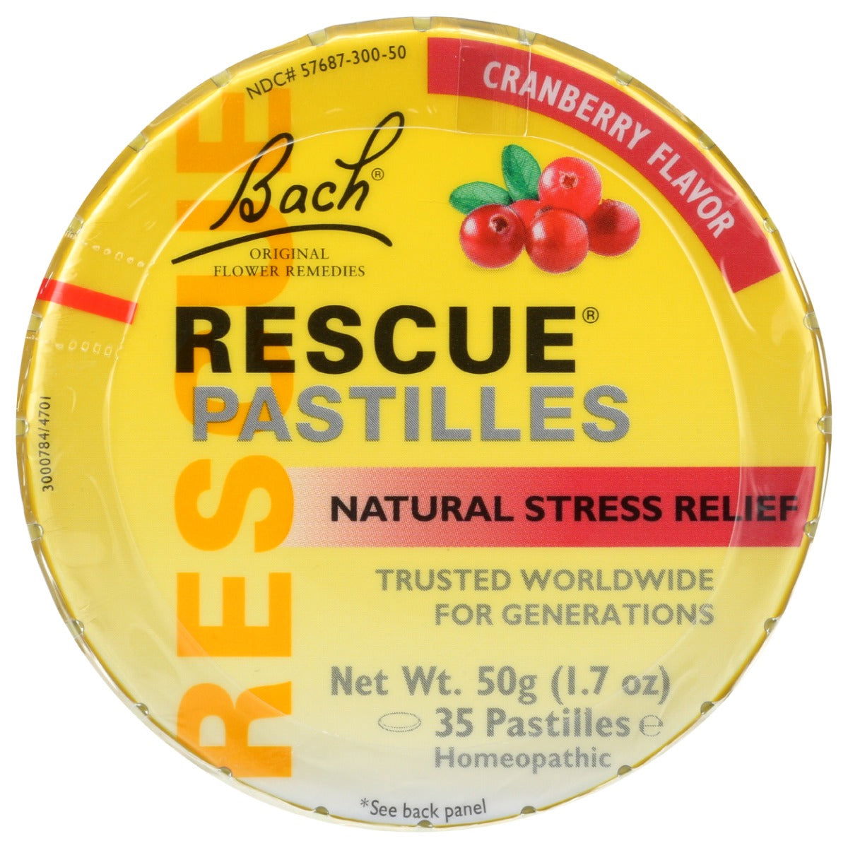 BACH: Rescue Pastilles Cranberry Flavor, 50 gm - #tag1# - #tag2#