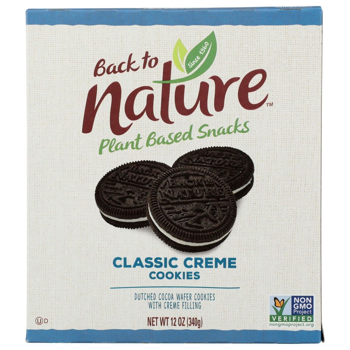 BACK TO NATURE: Classic Sandwich Creme Cookie, 12 oz - Sunshine Co Op. - #tag1# - #tag2# - #tag3# - #tag4#