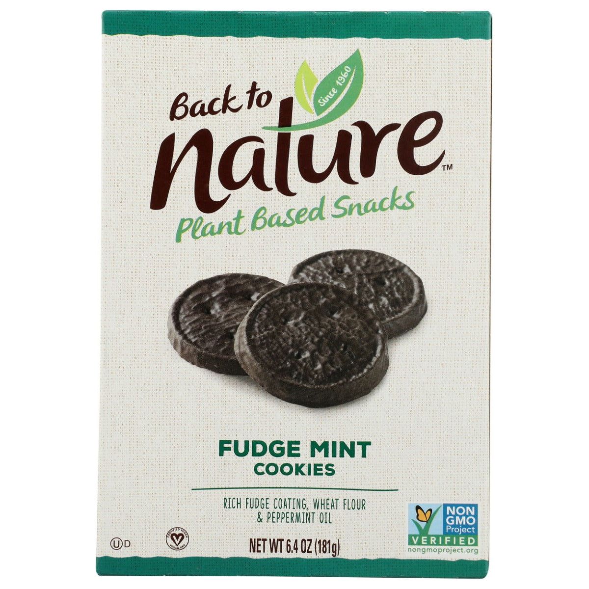 BACK TO NATURE: Cookies Fudge Mint, 6.4 oz - Sunshine Co Op. - #tag1# - #tag2# - #tag3# - #tag4#