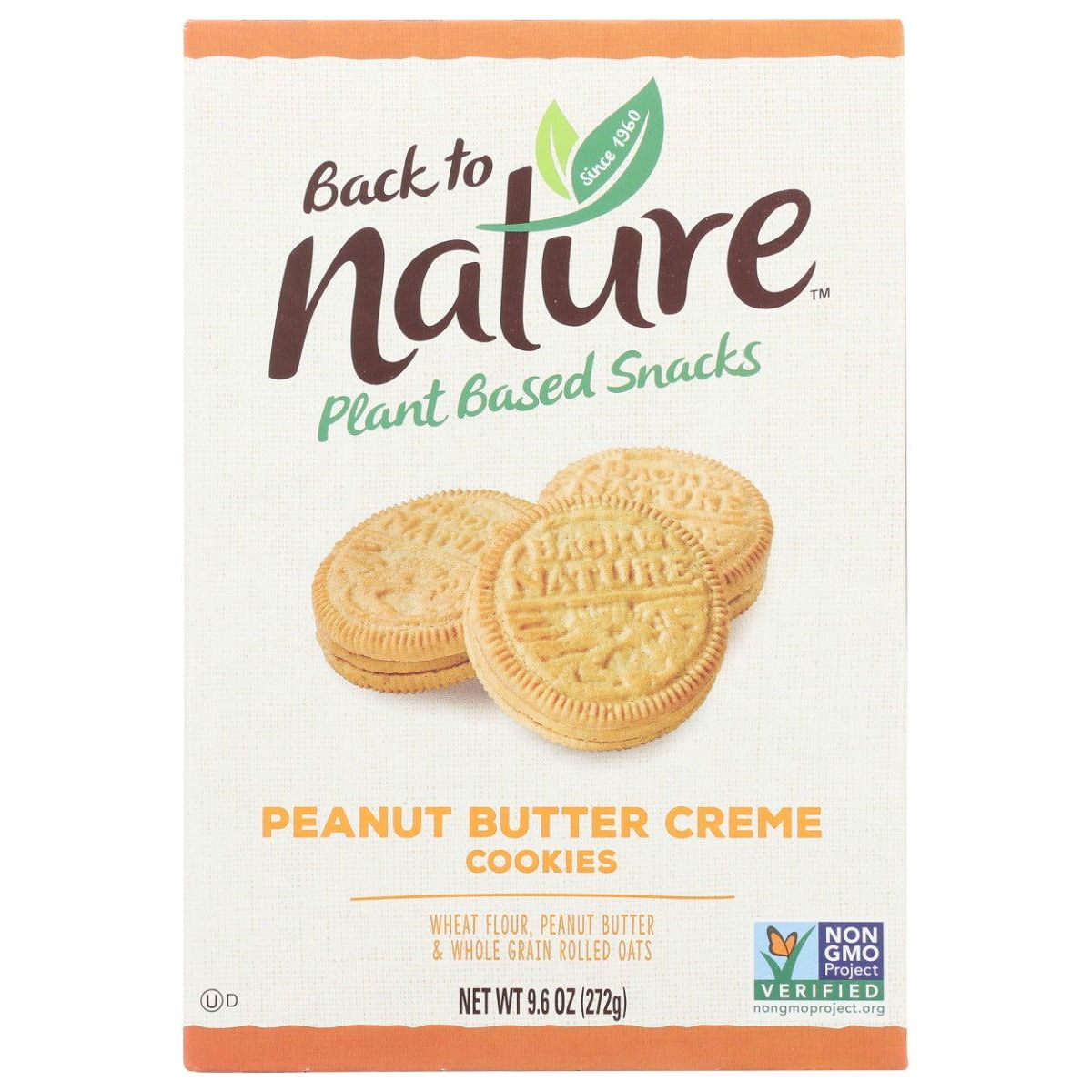 BACK TO NATURE: Cookies Peanut Butter Creme, 9.6 oz - Sunshine Co Op. - #tag1# - #tag2# - #tag3# - #tag4#
