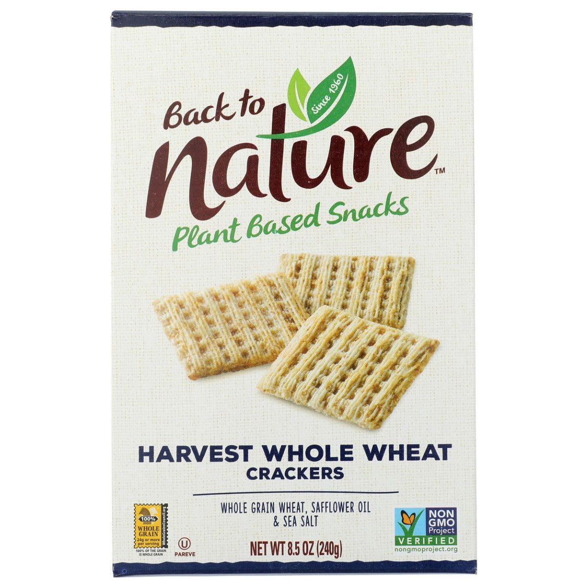 BACK TO NATURE: Harvest Whole Wheat Crackers, 8.5 oz - Sunshine Co Op. - #tag1# - #tag2# - #tag3# - #tag4#
