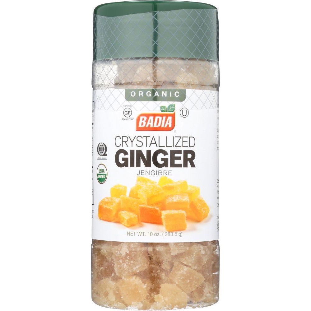 BADIA: Organic Crystallized Ginger, 10 oz - Sunshine Co Op. - #tag1# - #tag2# - #tag3# - #tag4#