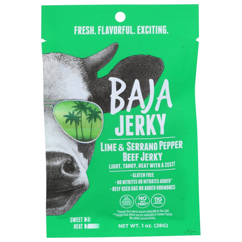BAJA JERKY: Lime Serrano Pepper Jerky, 1 oz - #tag1# - #tag2#