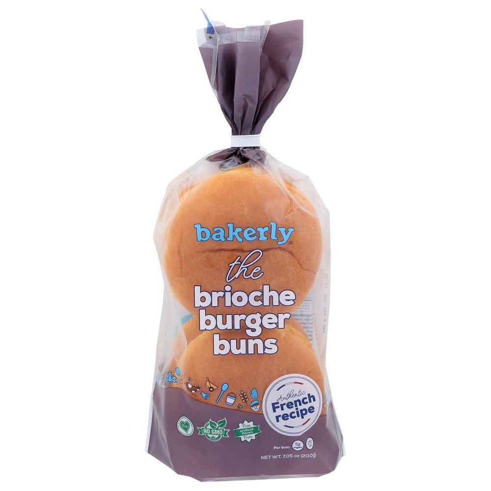 BAKERLY: Buns Burger Brioche, 7.05 oz - #tag1# - #tag2#