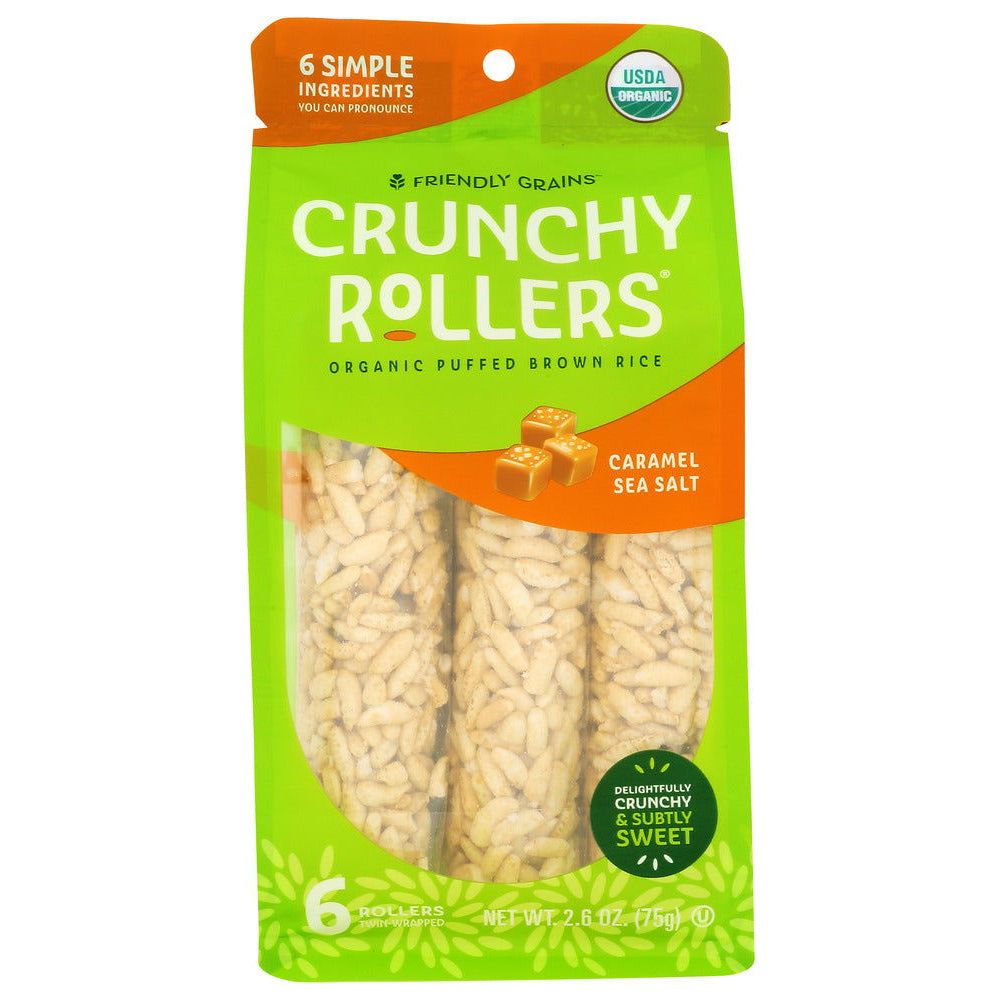 BAMBOO LANE: Crunchy Rice Rollers Organic Caramel Sea Salt, 2.6 oz - Sunshine Co Op. - #tag1# - #tag2# - #tag3# - #tag4#