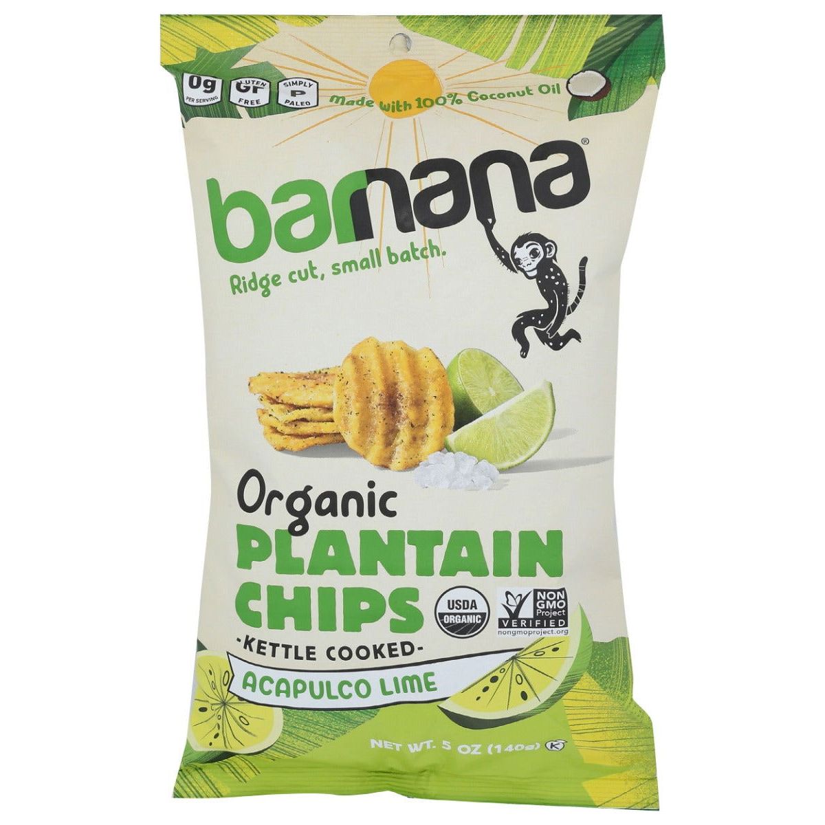 BARNANA: Acapulco Lime Plantain Chips, 5 oz - Sunshine Co Op. - #tag1# - #tag2# - #tag3# - #tag4#
