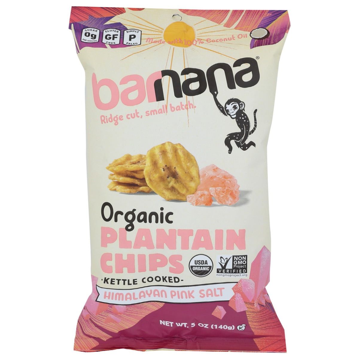 BARNANA: Pink Salt Plantain Chips, 5 oz - #tag1# - #tag2#